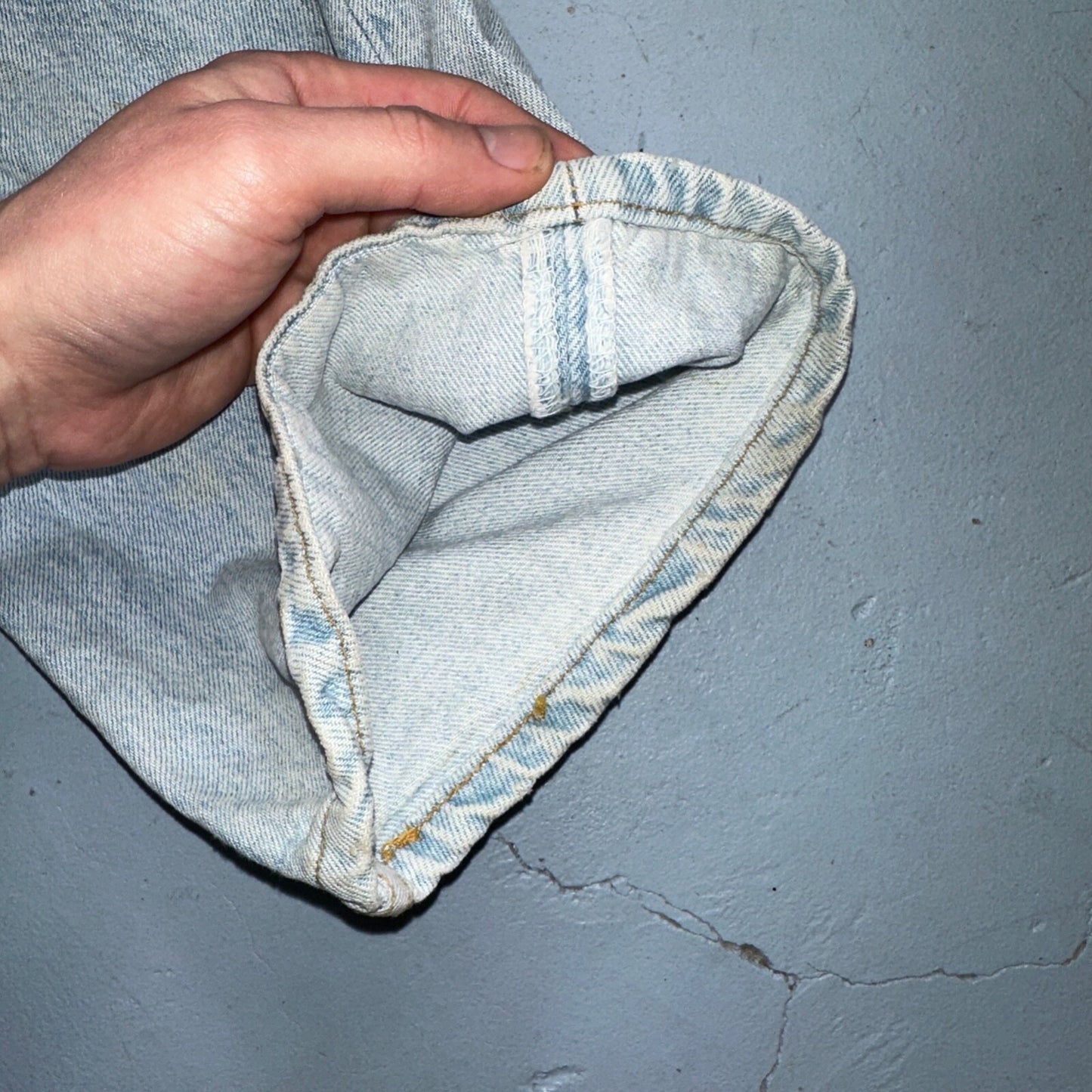 Levis 501 Vintage 90s USA XX Straight Leg Jeans Blue Light Wash 40x32 Act 38x31