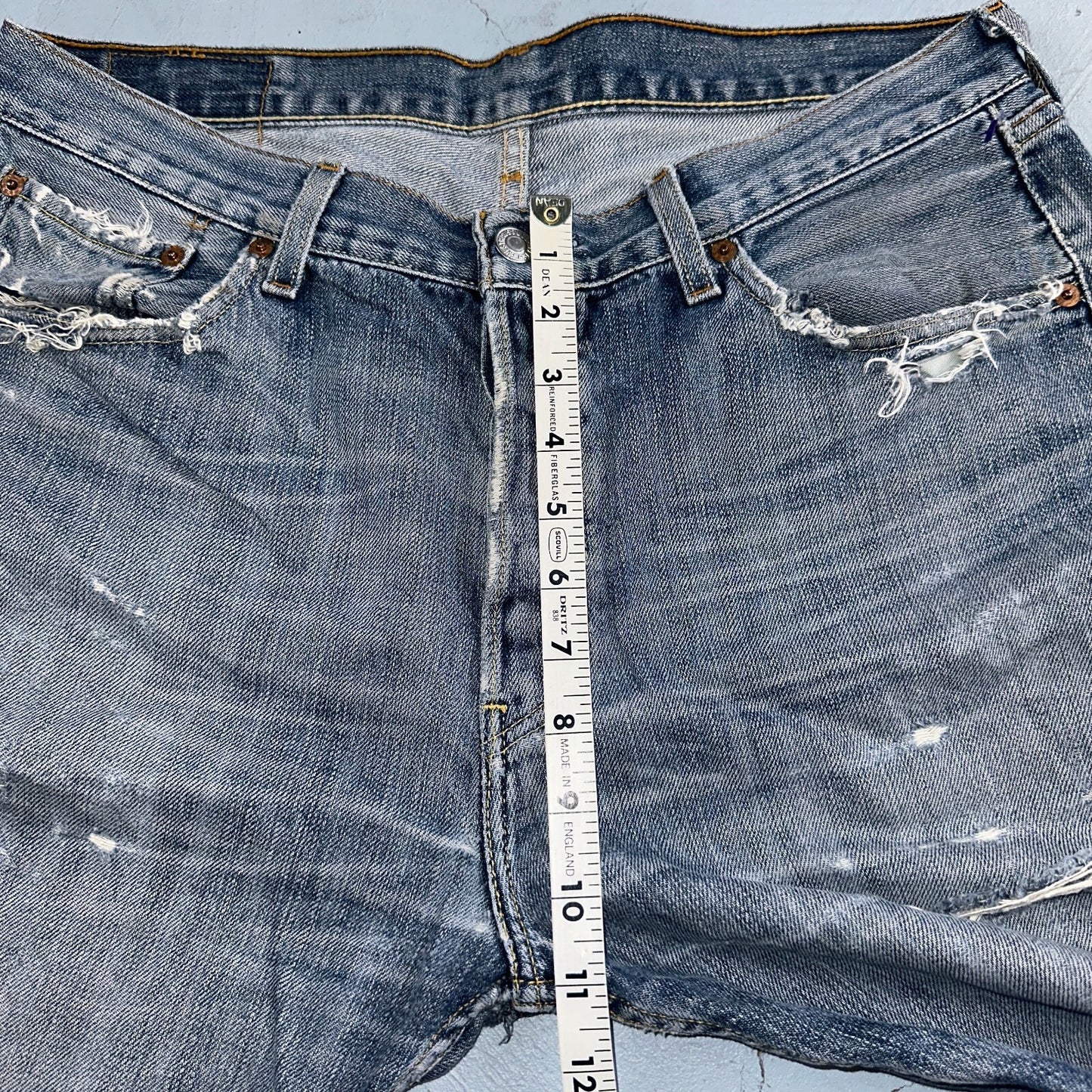 Levis 501 Vintage Y2K XX Straight Leg Jeans Blue Med Wash 34x36 Act 33x30