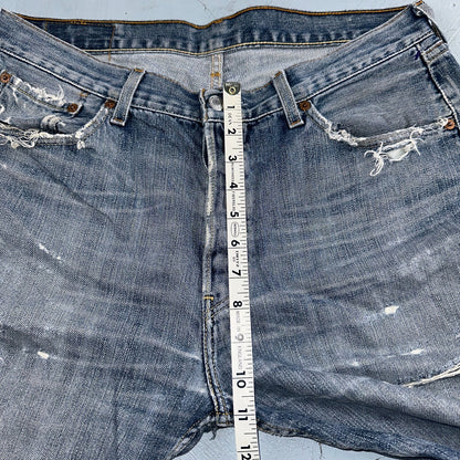 Levis 501 Vintage Y2K XX Straight Leg Jeans Blue Med Wash 34x36 Act 33x30