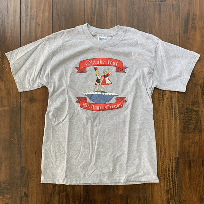 Oktoberfest October Fest Vintage T Shirt OREGON German Funny Rap Costume Y2K