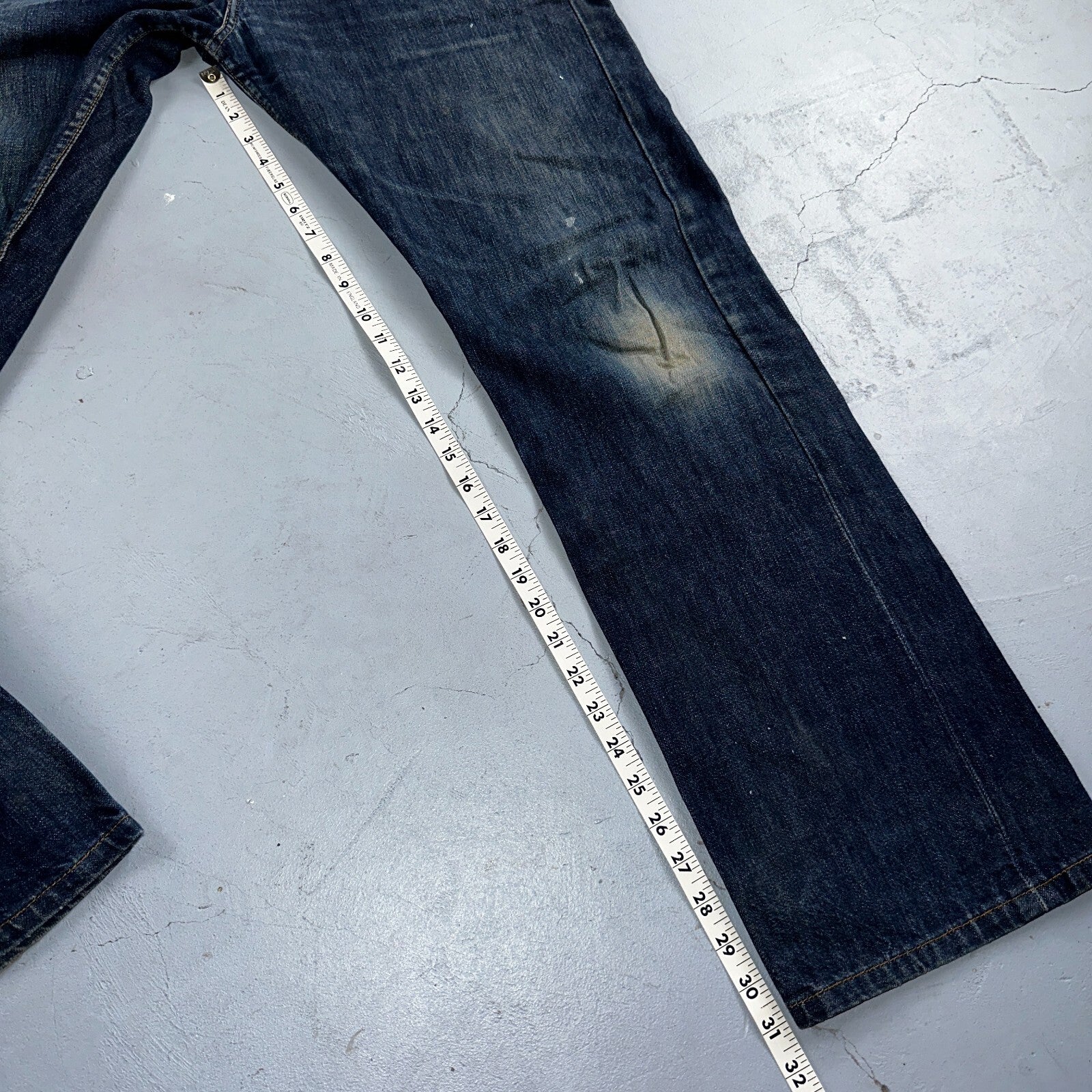 Levis 501 Vintage Y2K XX Straight Leg Jeans Blue Dark Wash 34x32 Act 35x31