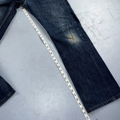 Levis 501 Vintage Y2K XX Straight Leg Jeans Blue Dark Wash 34x32 Act 35x31