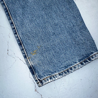 Levis 501 Vintage Y2K XX Straight Leg Jeans 90s Blue Med Wash 34x32 Act 31x31