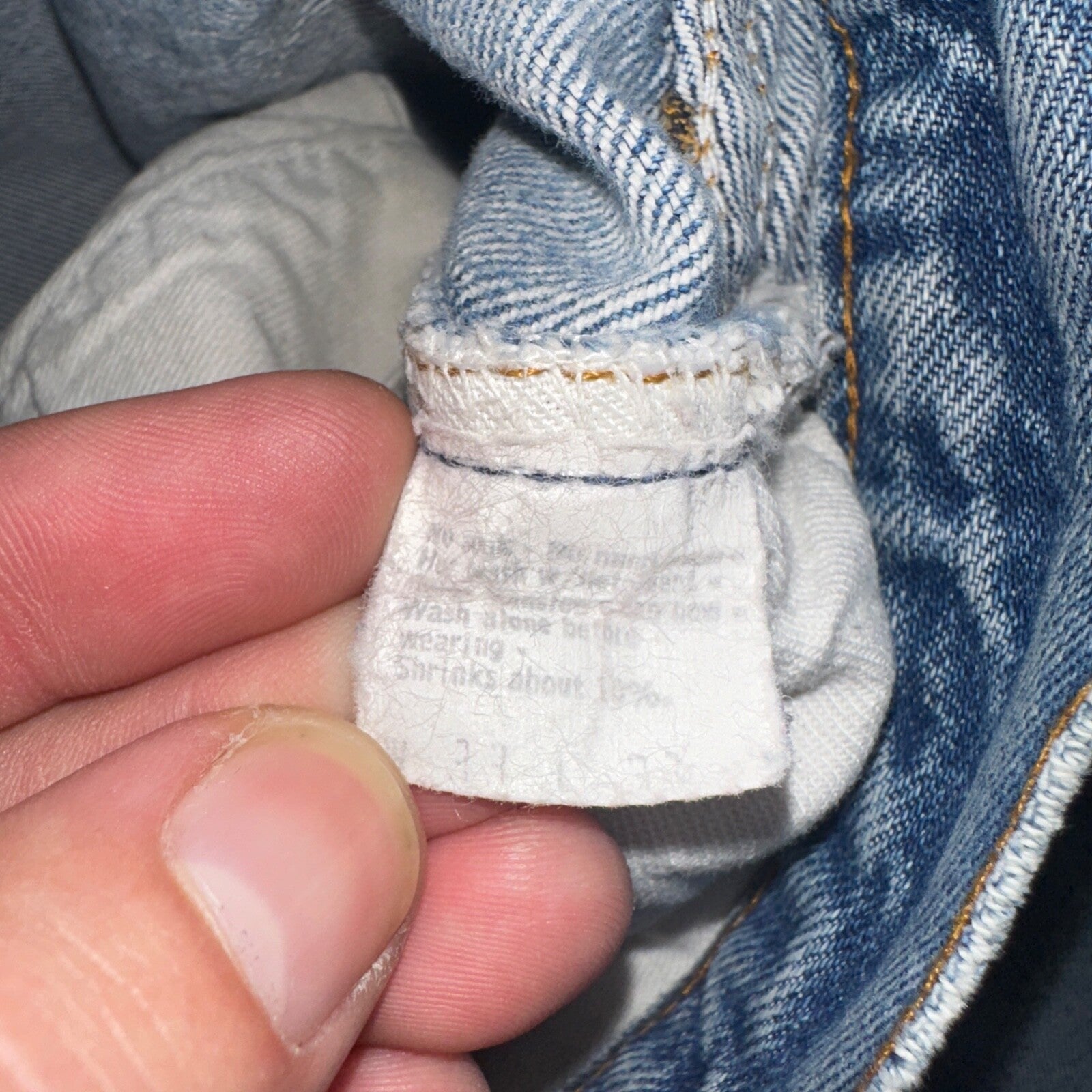 Levis 501 Vintage 80s Redline Selvedge USA XX Jeans Light Wash 1980s Act 29x28