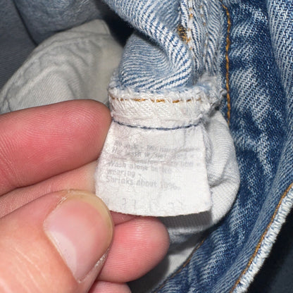 Levis 501 Vintage 80s Redline Selvedge USA XX Jeans Light Wash 1980s Act 29x28