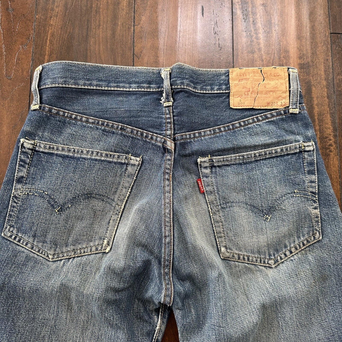 Levis 501 XX Big E True Vintage 60s Redline Denim 66 Skinny Jeans 1960s 29x26