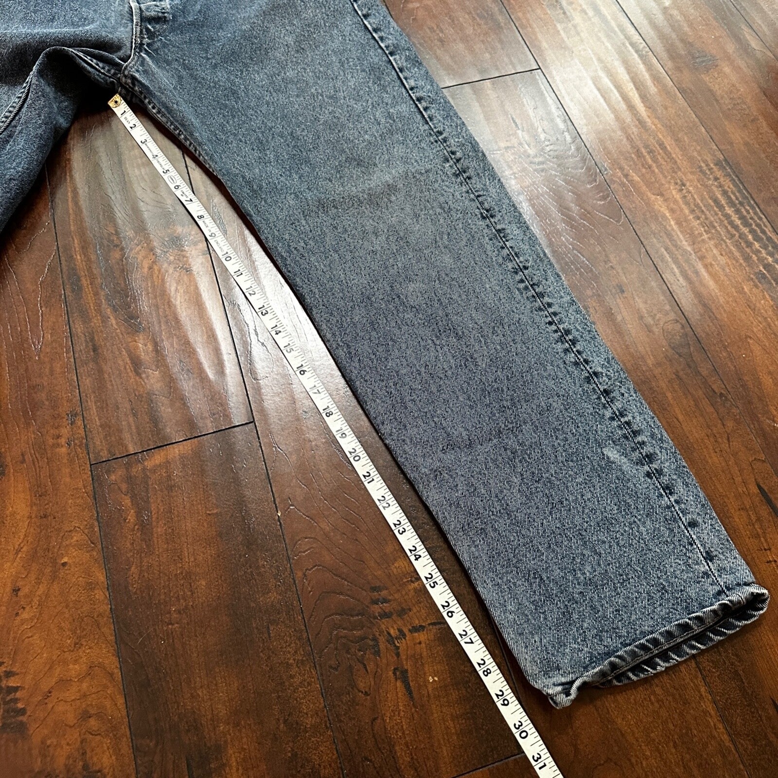 VTG 90s Levis 501 Button Fly 38x32 USA Tag Jeans Straight Wash Blue XX Act 34x30