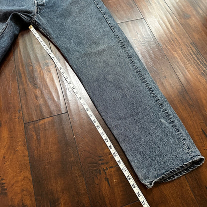 VTG 90s Levis 501 Button Fly 38x32 USA Tag Jeans Straight Wash Blue XX Act 34x30