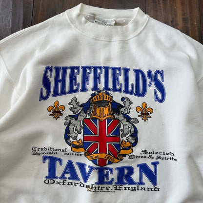 Sheffield Tavern Vintage Sweatshirt Crewneck 90s Alcohol Drinking Oxford England
