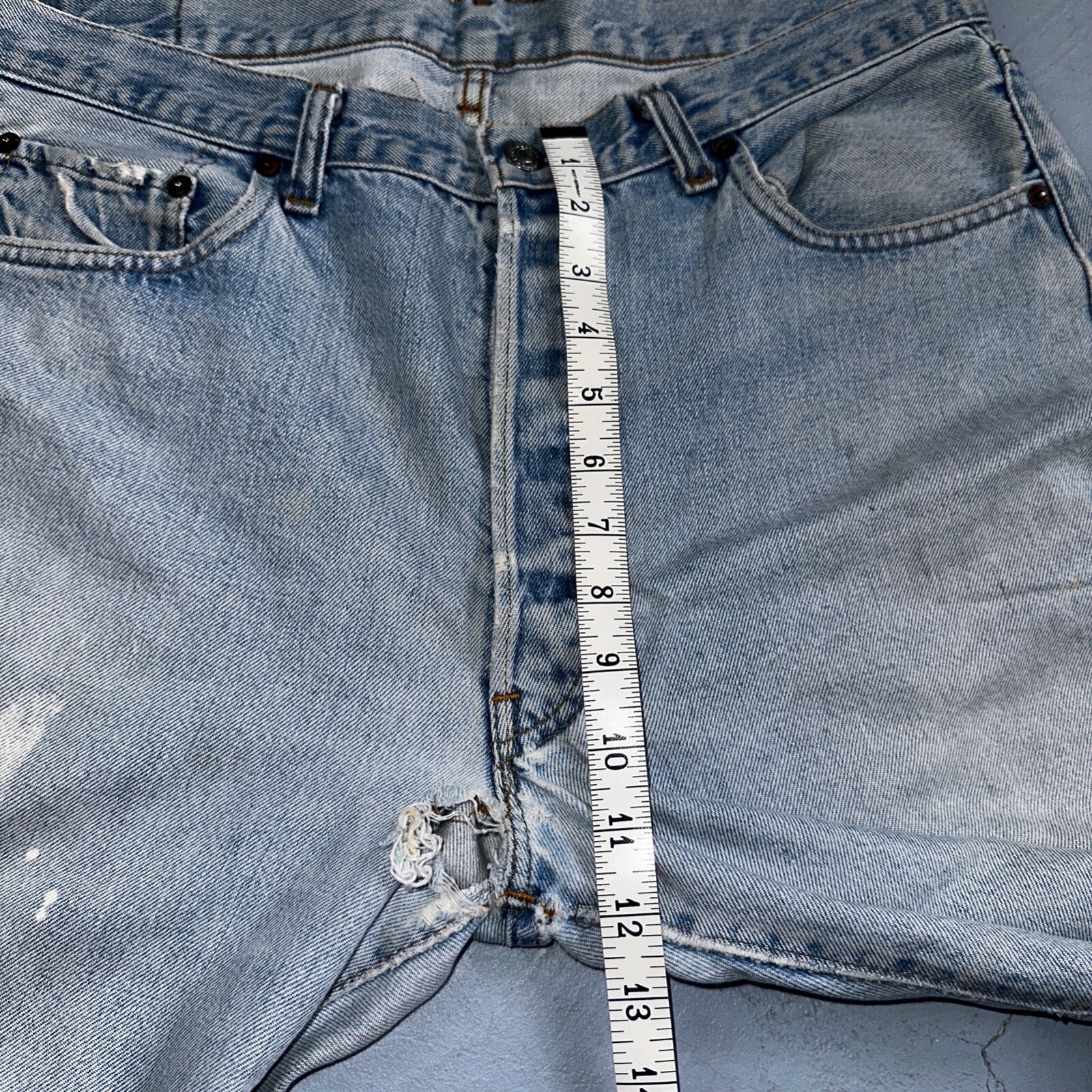 Levis 501 Vintage 80s Redline Selvedge USA XX Jeans Light Wash 38x32 Act 34x27