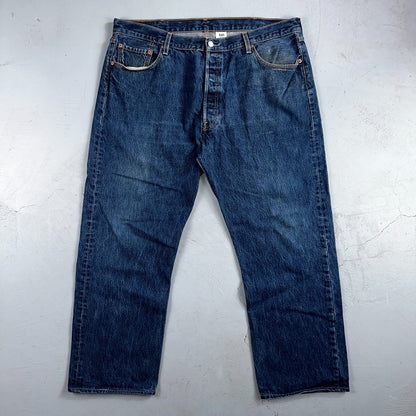 Levis 501 Vintage 90s Y2K XX Straight Leg Jeans Blue Med Wash 42x32 Act 40x29