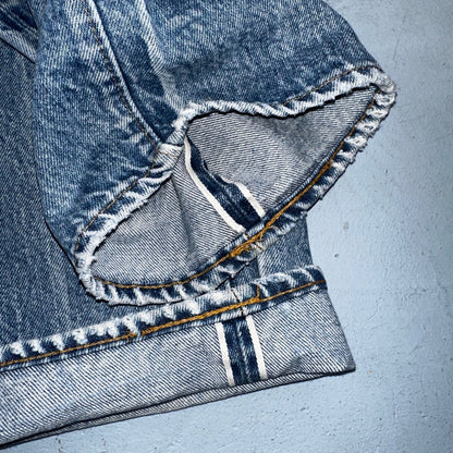 Levis 501 Vintage 80s Redline Selvedge USA Light Wash Jeans 31x36 Act 29x32