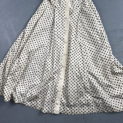 Vintage 1950s Koret of California Polka Dot Shirt Dress San Francisco Rockabilly