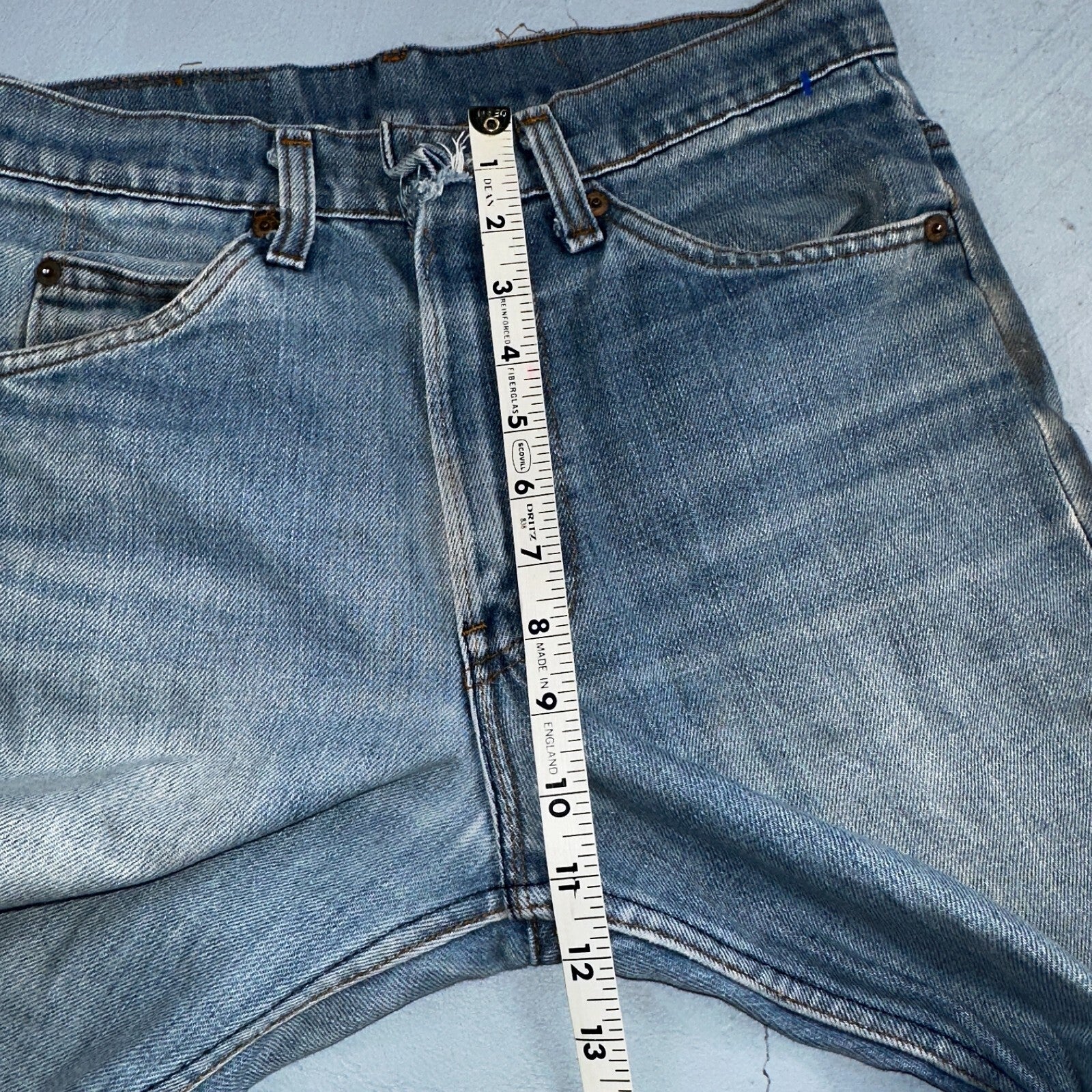 Levis 517 Vintage 80s USA Orange Tab Bootcut Flare Blue Jeans Talon Act 30x29