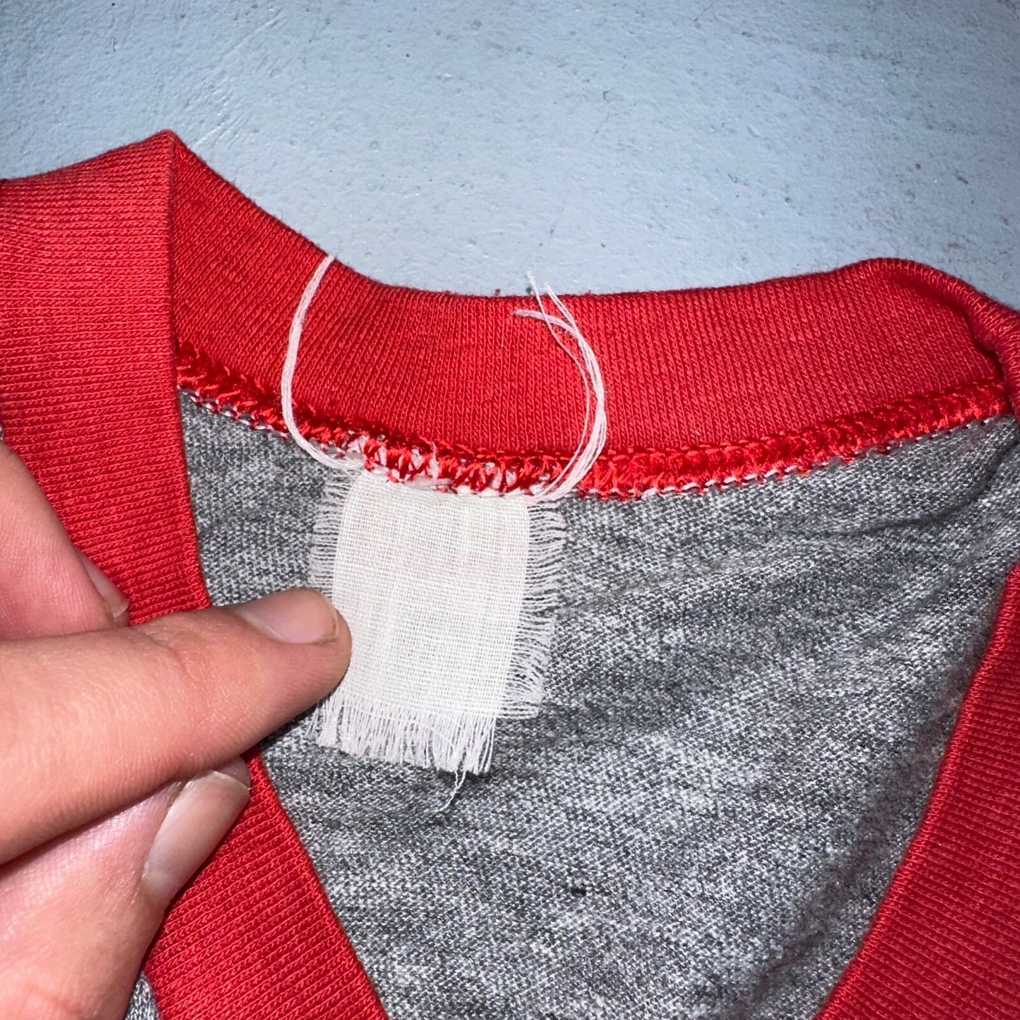 Rouge River Run V Neck Gray VTG T Shirt 80s Single Stitch Cars Graphic Rare Cool