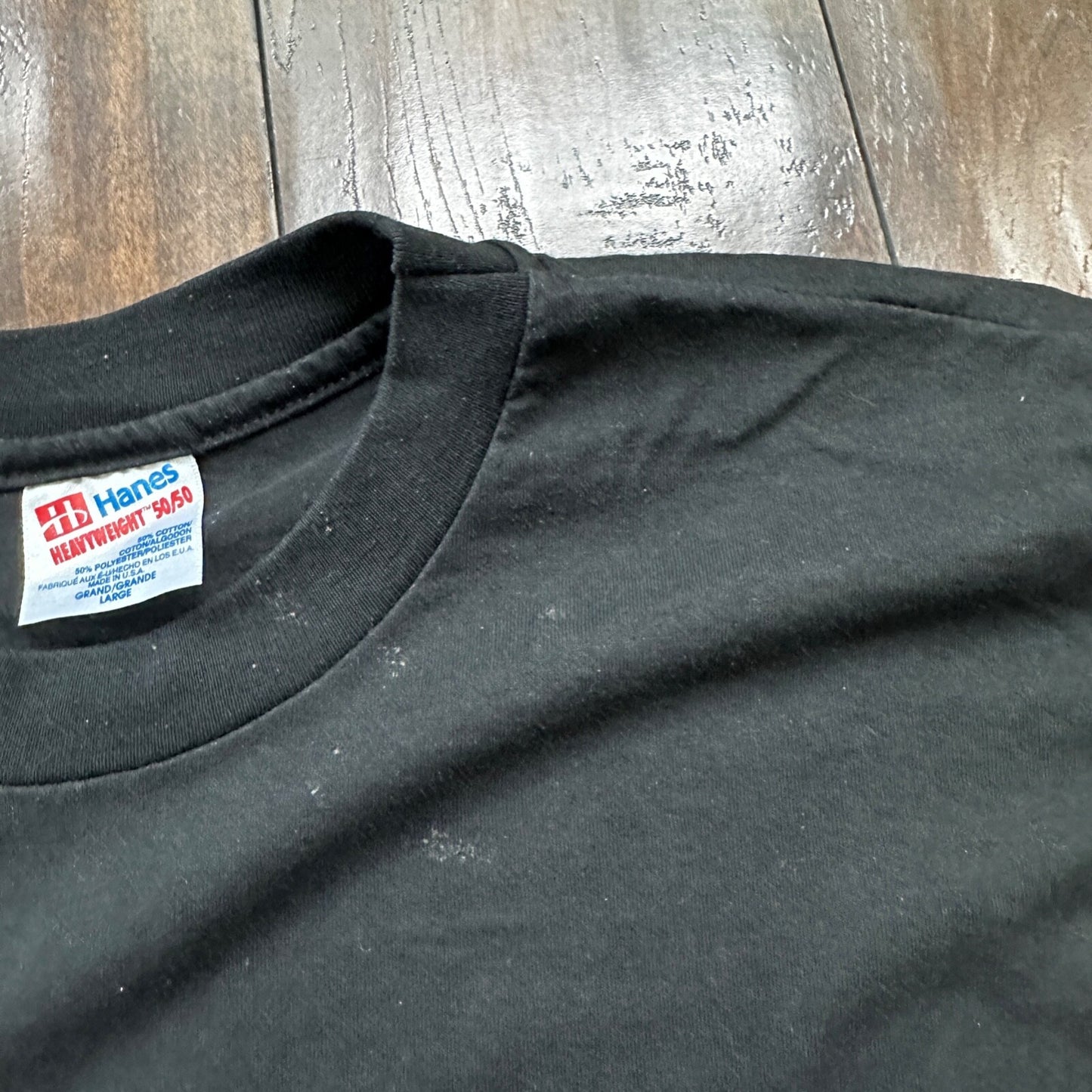 Bald Eagles VTG T Shirt Wildlife Images Hanes USA Single Stitch Black Birds Cool