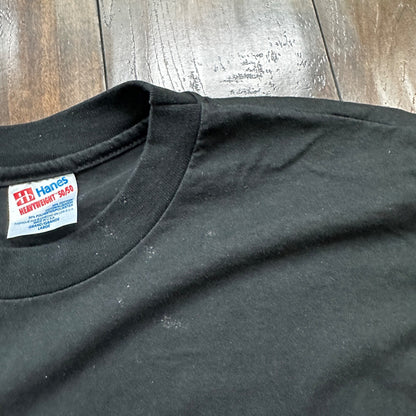 Bald Eagles VTG T Shirt Wildlife Images Hanes USA Single Stitch Black Birds Cool