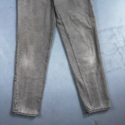 Levis 501 Vintage 90s USA XX Straight Leg Jeans Black Faded Grey Wash Act 25x30