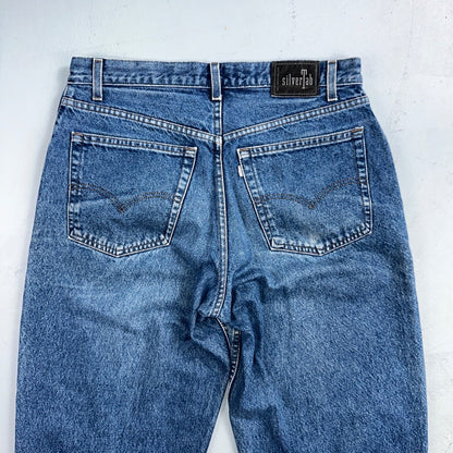 Levis SilverTab Vintage 90s Baggy Denim Jeans Blue Silver Tab Skater Act 35x32