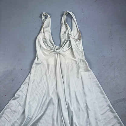 Vintage 1970s Olga Lingerie Slip Dress Sleepwear Full Sweep Nightgown Lace 70s