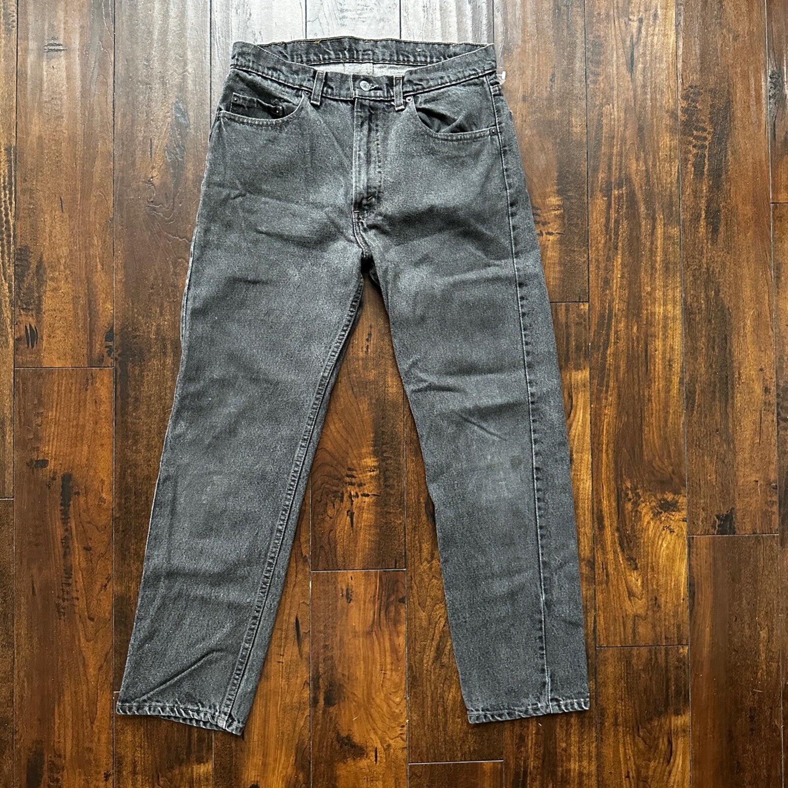 Vintage 90s Levis 505 34x30 Made In USA Tag Jeans Faded Grey 501 80s 31x28