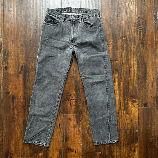 Vintage 90s Levis 505 34x30 Made In USA Tag Jeans Faded Grey 501 80s 31x28