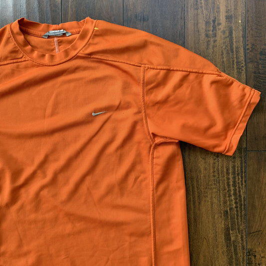 Vintage Nike Y2K Jersey T Shirt Soccer Football Sports Orange Running 2000s