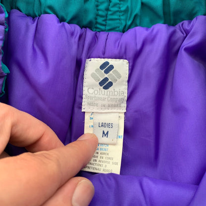 Vintage Columbia Sportswear Women's Purple High Rise Skiing Snow Pants 90s