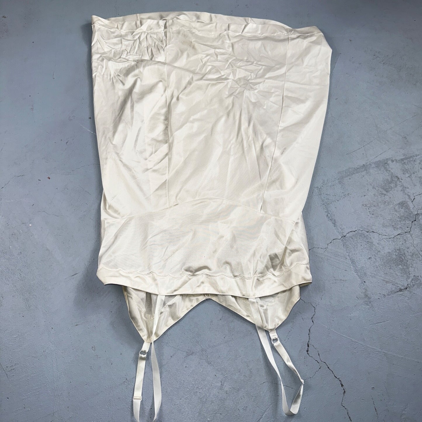 Vintage 1970s Sears Lingerie Slip Dress Sleepwear Full Sweep Nightgown Lace 70s