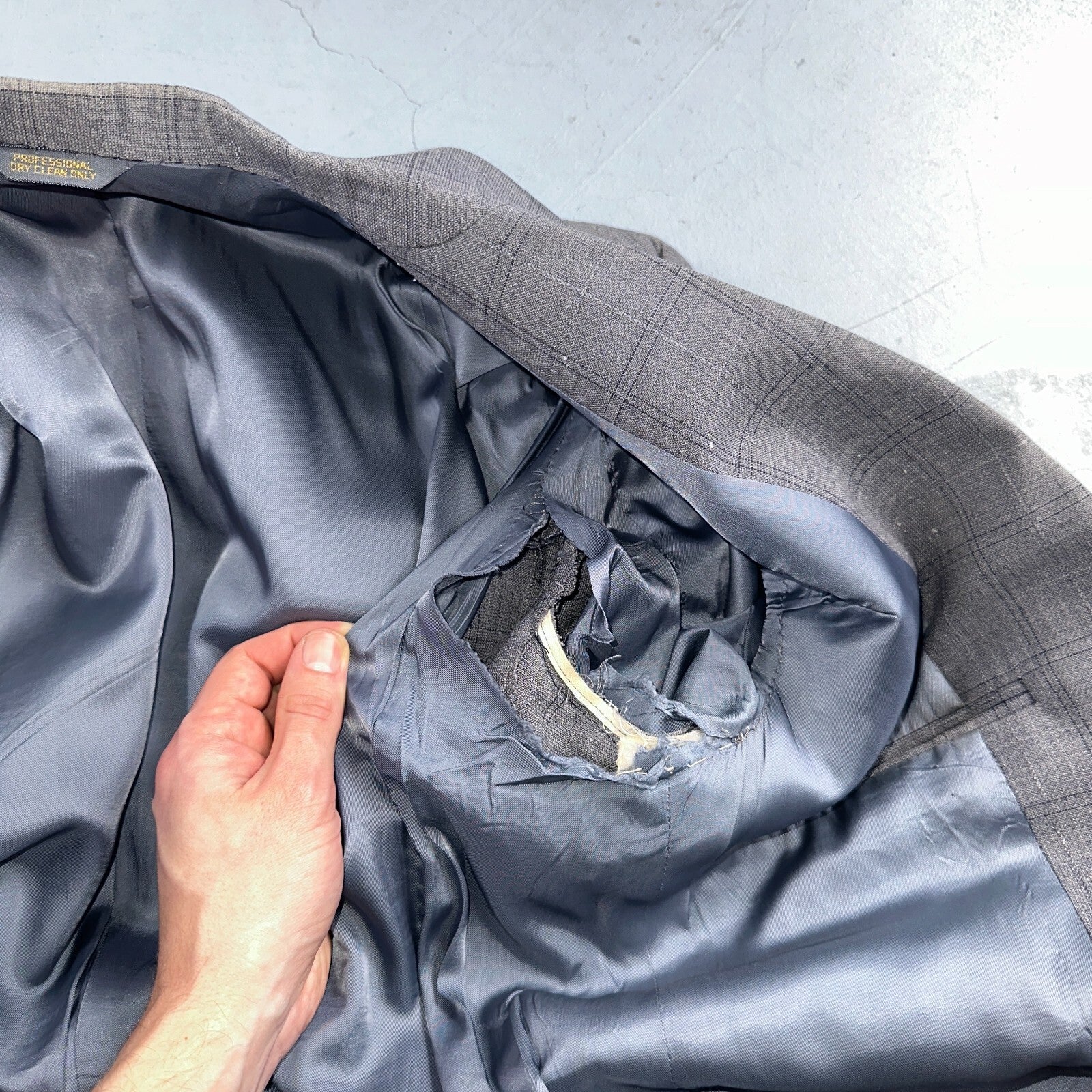 VTG Mens 2 PC Suit 38 Jacket Coat Pants Gray Rockabilly 60s 1960s Petrocelli