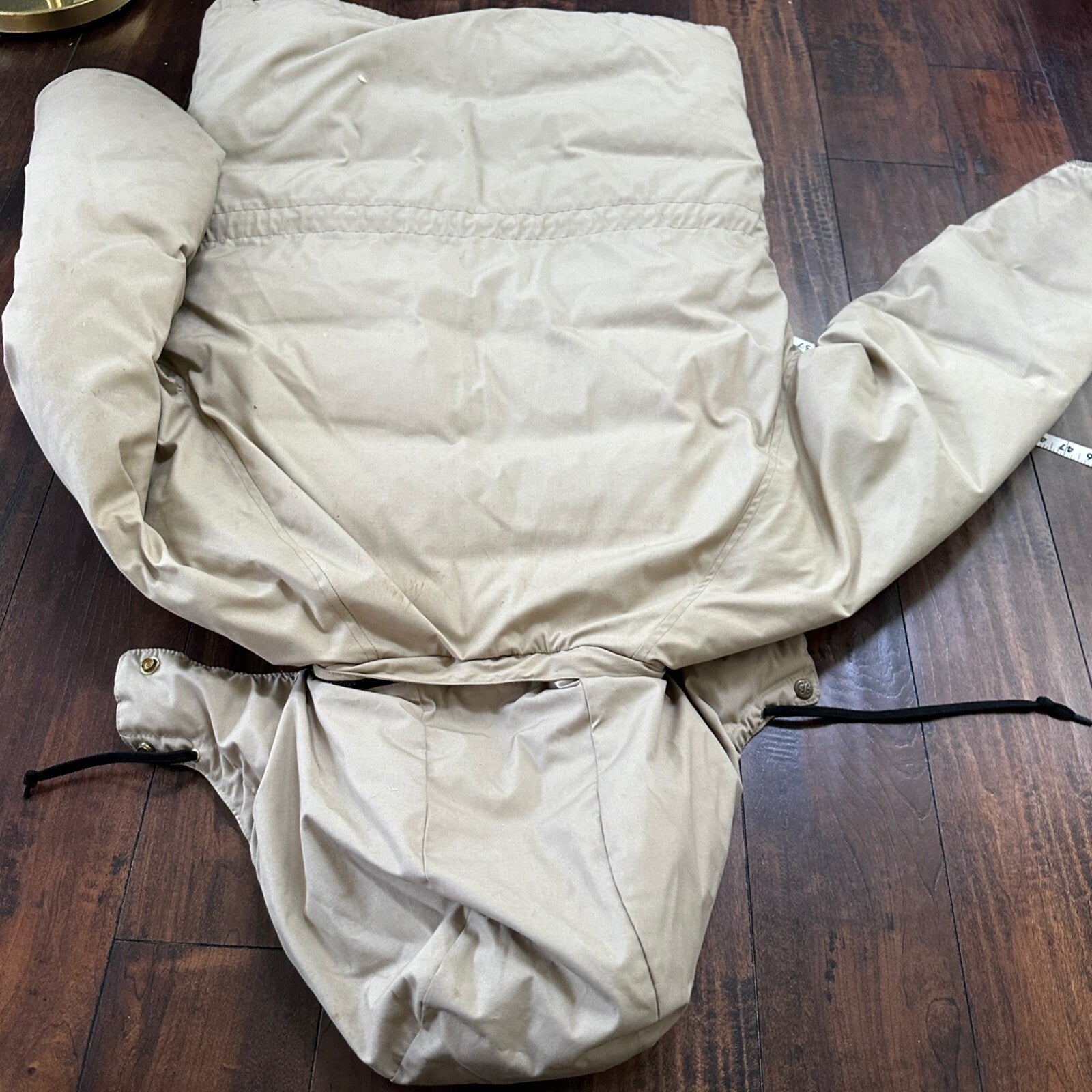 Vintage 1970s 1980s Eddie Bauer Goose Down Puffer Parka Jacket Tan Men's L 70s