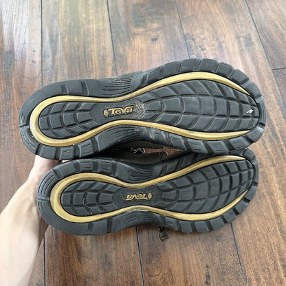 Teva Mens Shocpad Brown Gray Closed Toe Hook Loop Fisherman Sandals Size 12