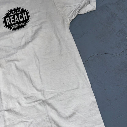 Stomp It Out Cigarettes VTG T Shirt 90s FOTL Smoking Kills Shoe Hiking STOP