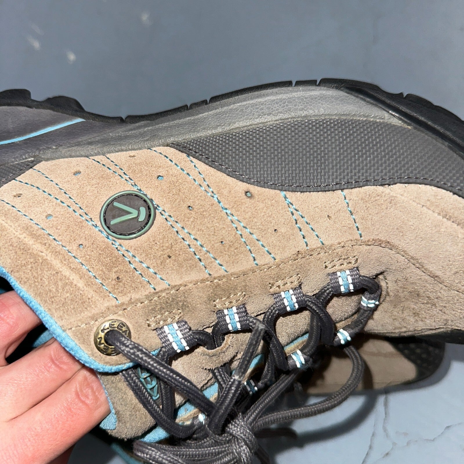 Keen Suede Leather Cap Toe Lace-Up Hiking Outdoor Shoes Women's 10