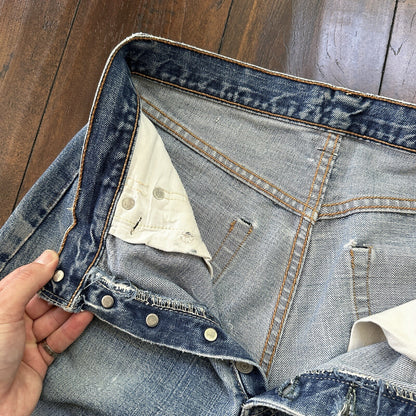 Vintage LEVIS 501XX Jeans Big E 1960s Denim Redline Selvedge 29x29 USA 60s 70s