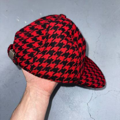 Vintage GAP Wool Hat Cap Adult One Size Adjustable Strapback USA Made 90s Red