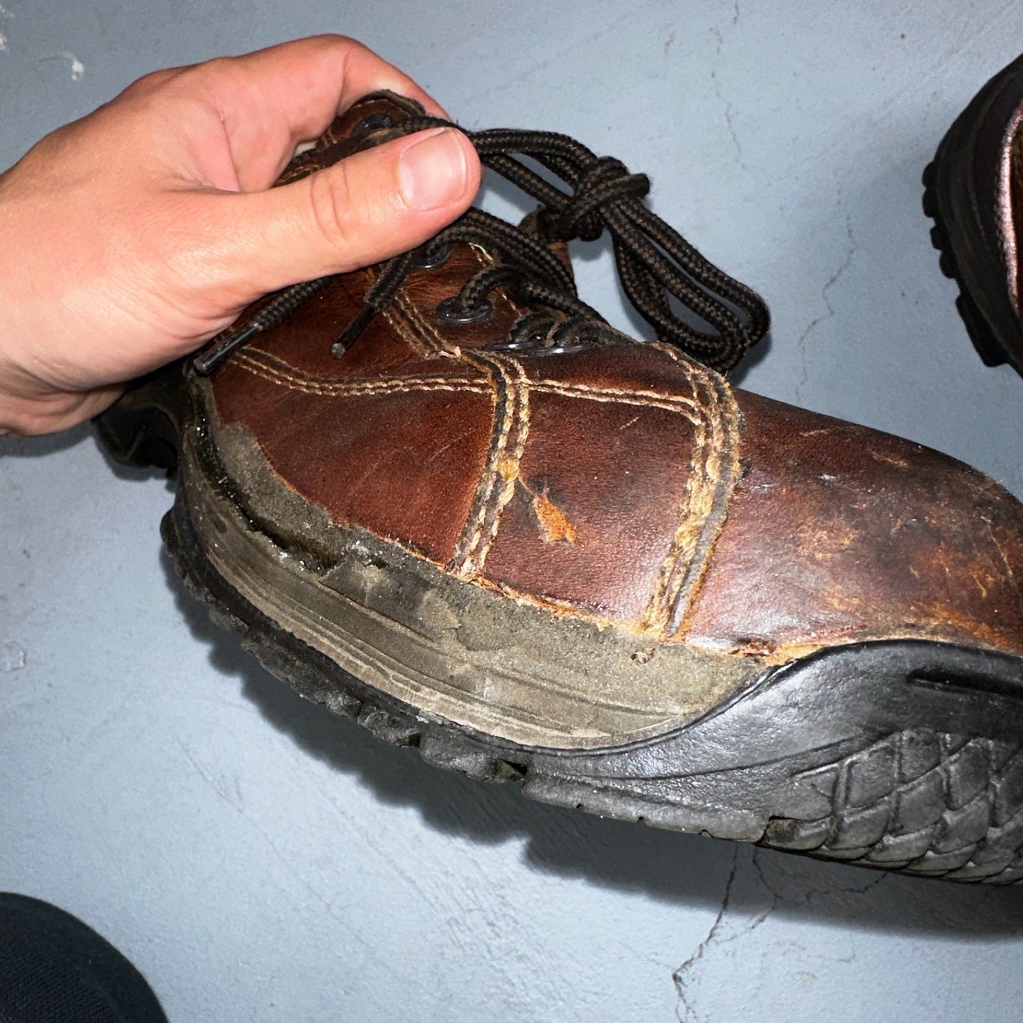 Dr. Martens 10854 Industrial Chunky Brown Leather Mens Shoes Size UK 7 US 8 Doc