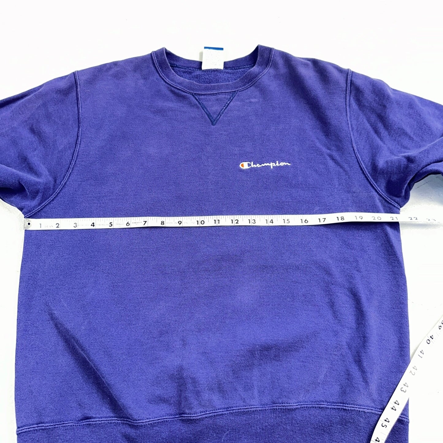 Champion 90s M Sweatshirt VTG Crewneck Blue Medium Basic Simple Mexico