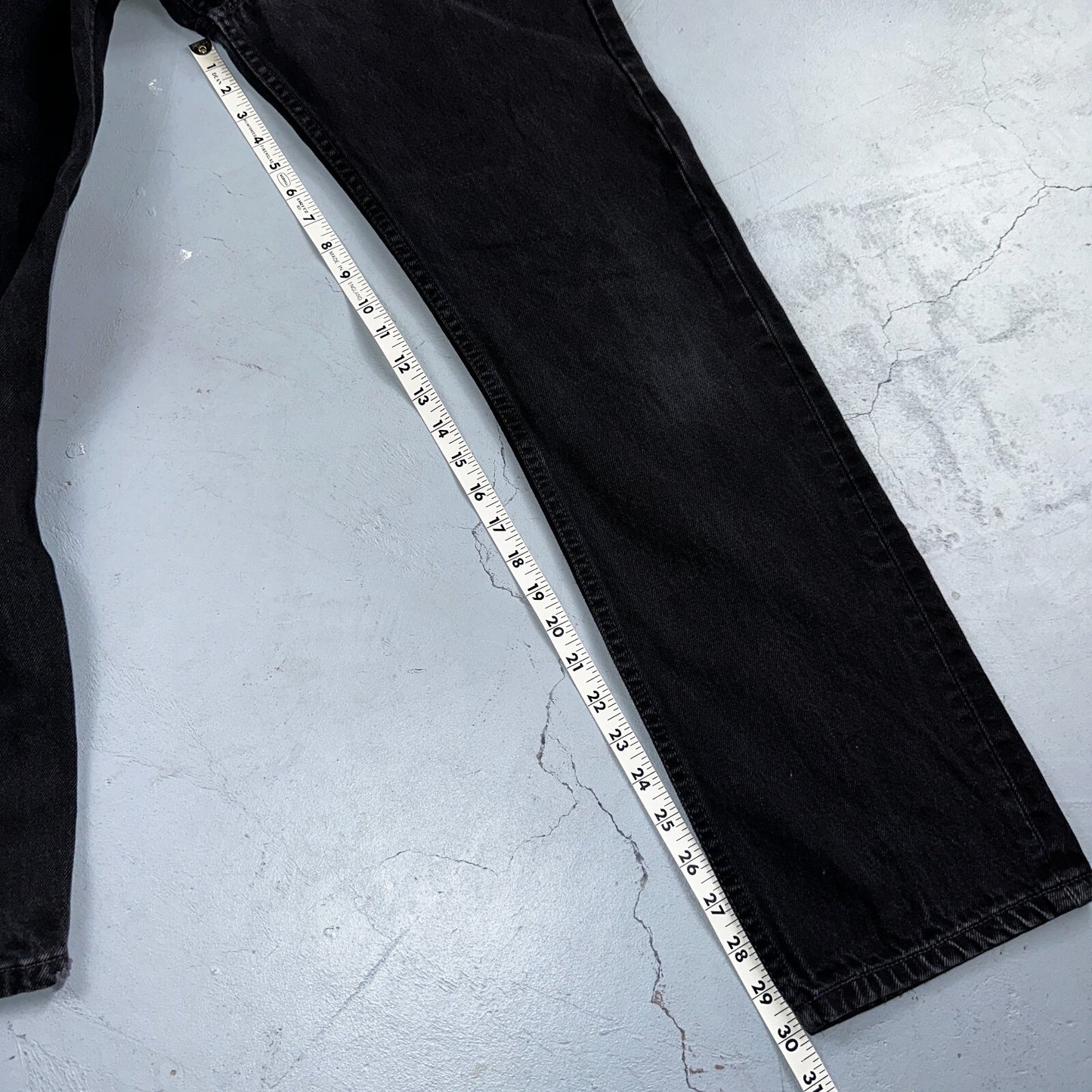 Levis 501 Vintage Y2K XX Straight Leg Jeans 90s Black Wash 30x32 Act 28x30