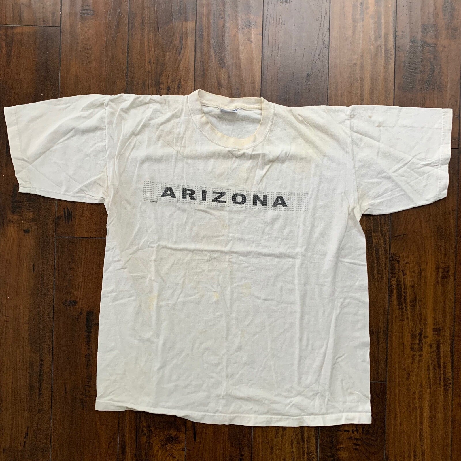 Arizona Vintage T Shirt State USA Travel 90s Simple All Sport Basic Rap Music