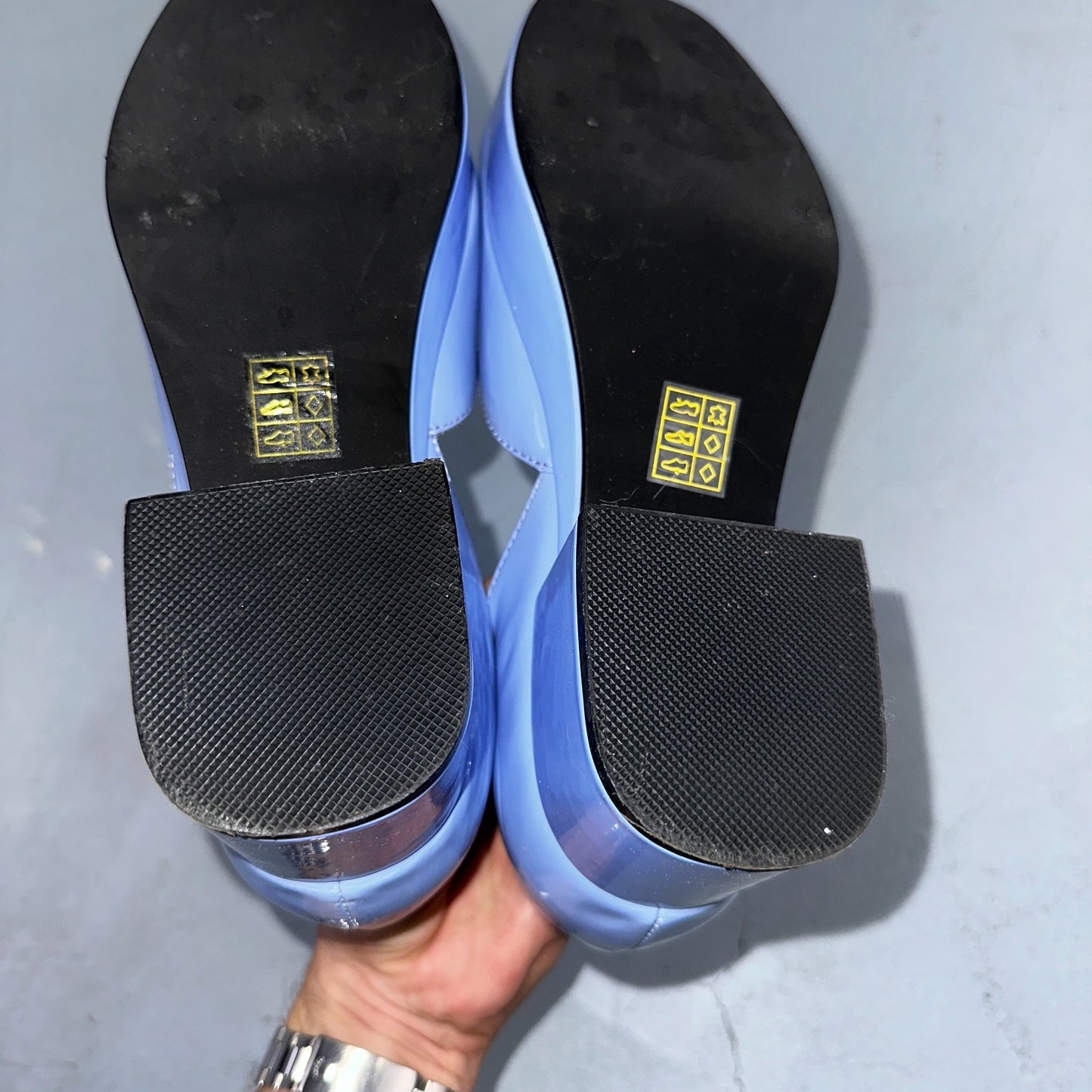 Jeffrey Campbell Ecolier Platform Pump Maddison Mary Jane Blue Platform Shoes