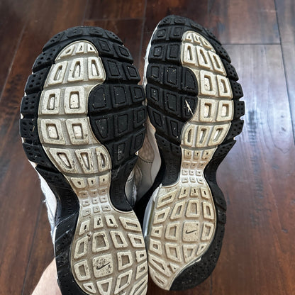 VTG Nike Air Max Womens Athletic Shoes 308677 101 Silver Black White 9.5 Y2K