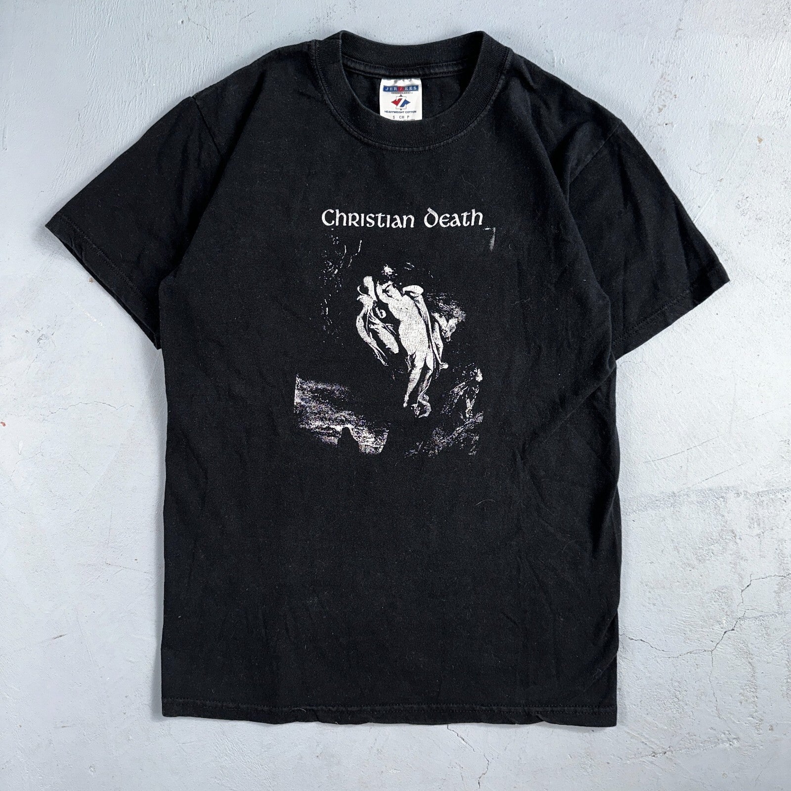 Vintage RARE 90s Christian Death Rozz Williams Goth Industrial Metal Band Tee