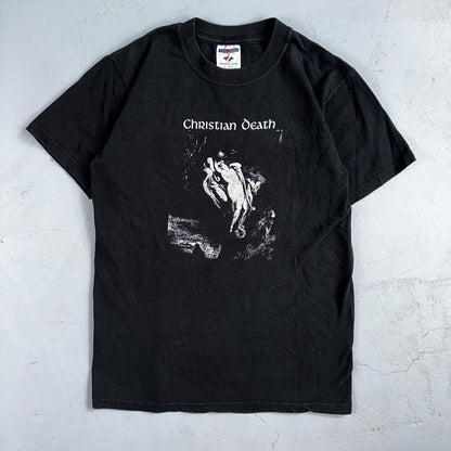 Vintage RARE 90s Christian Death Rozz Williams Goth Industrial Metal Band Tee