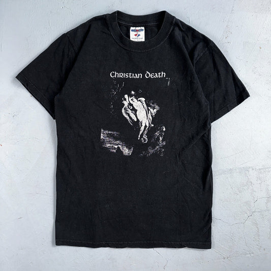 Vintage RARE 90s Christian Death Rozz Williams Goth Industrial Metal Band Tee