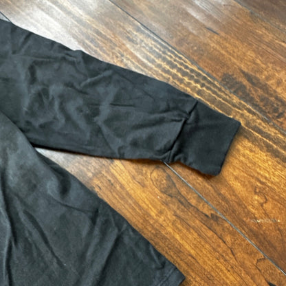 Mickey Mouse Disney Splatter Long Sleeve Black Vintage T Shirt 90s USA Cool