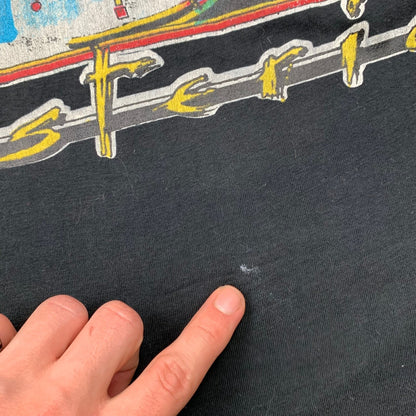 Def Leppard Hysteria Vintage T Shirt Tour 1987 1988 Sold Out Rock Band Music Rap