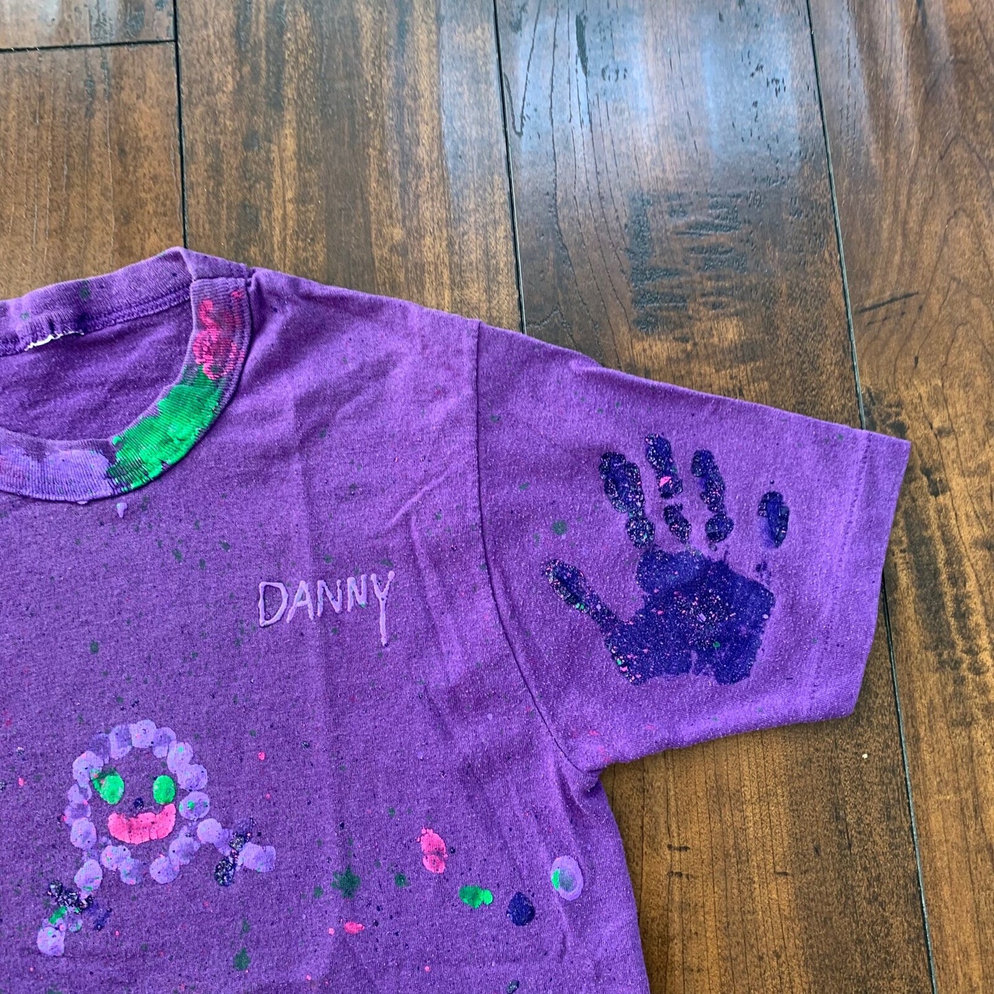 Womens Small Art Paint Vintage T Shirt Custom Painted Danny One Of One 80s 90s