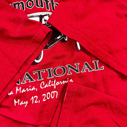 Plymouth California Dreamin Y2K Graphic VTG T Shirt Santa Maria Cars Red XL