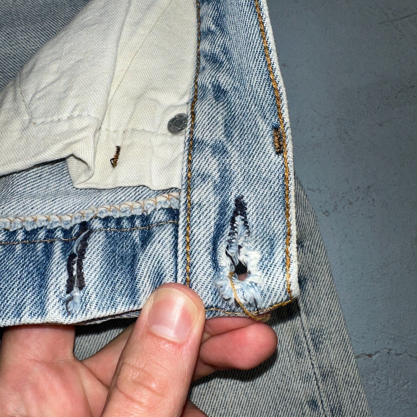 Levis 501 Vintage 80s Redline Selvedge USA XX Jeans Light Wash 1980s Act 30x26